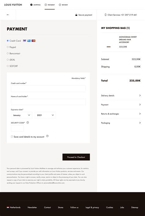 Louis Vuitton payment options